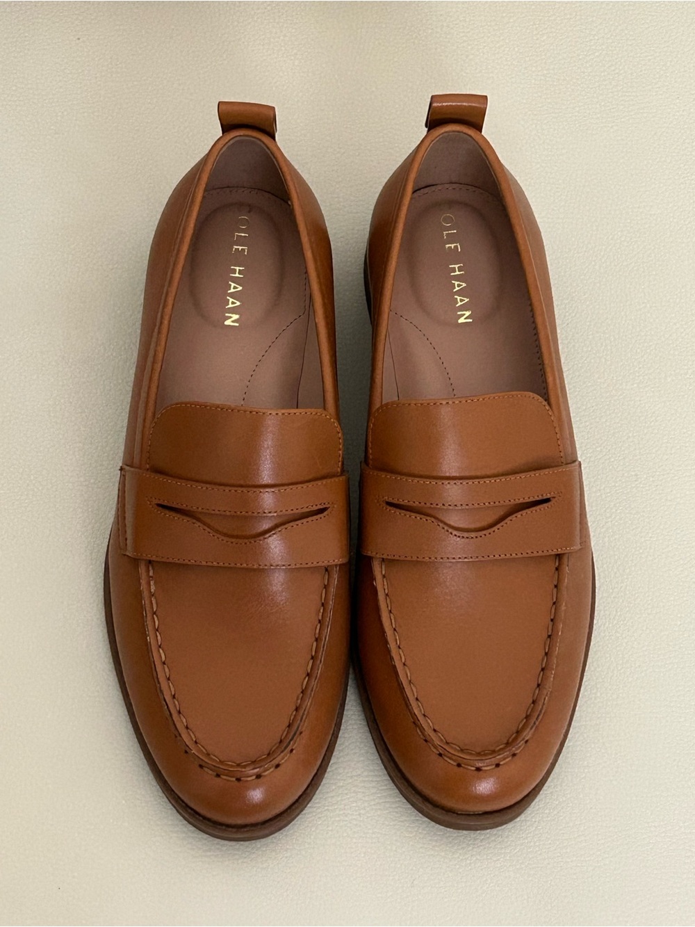 Cole Haan Stassi Penny Loafers Brown